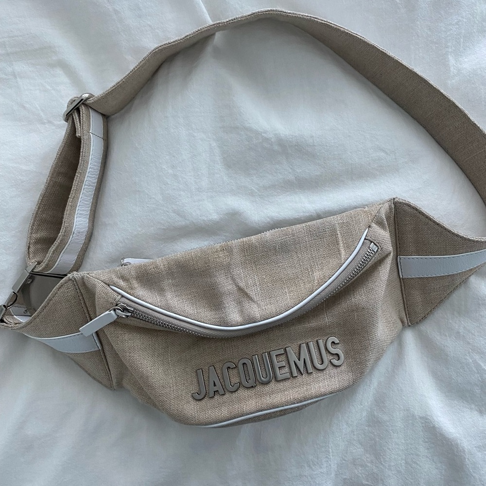 Jacquemus Linen/Leather Bum Bag